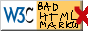 bad html markup